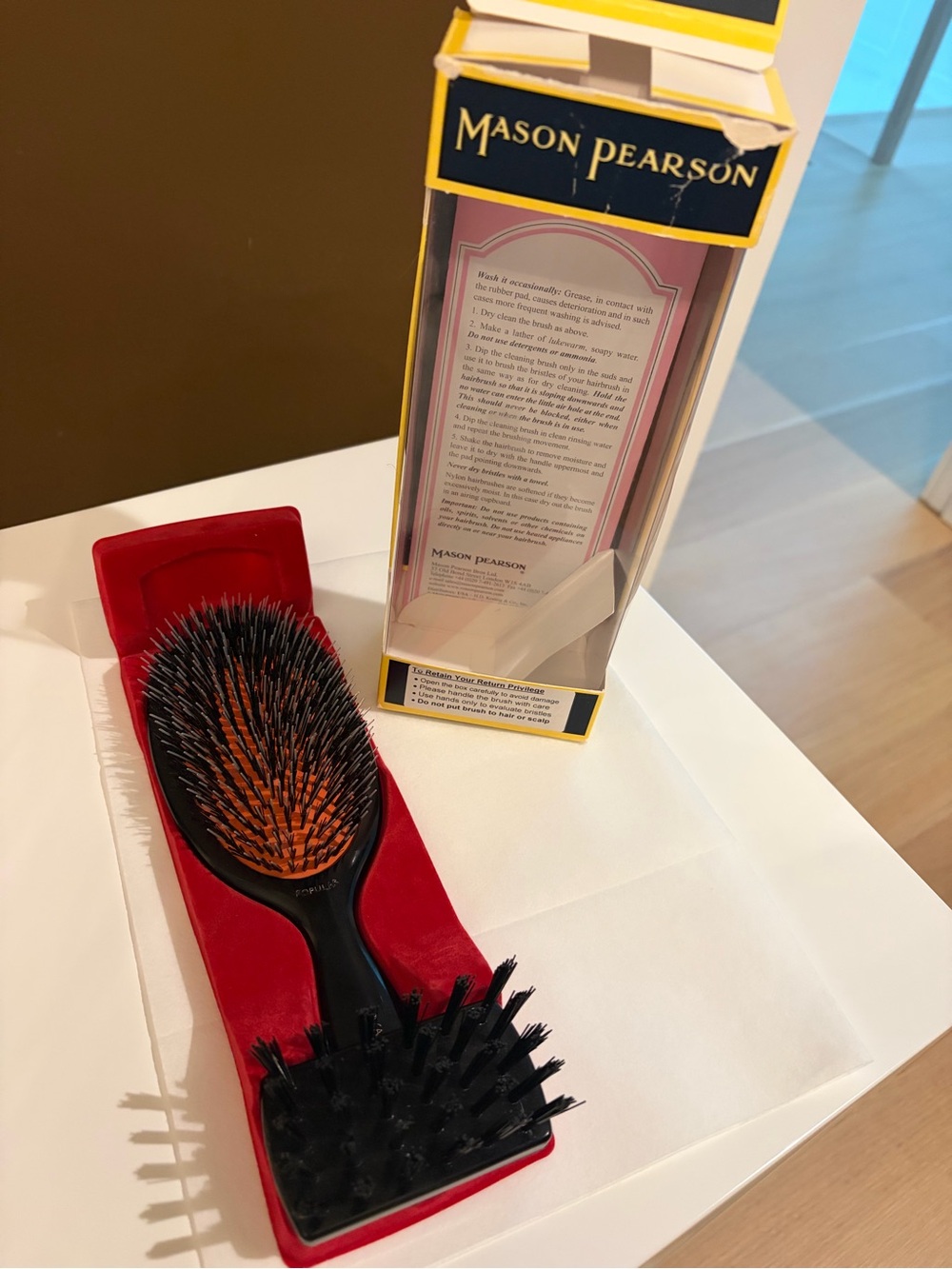 Mason Pearson Black Popular Hair Brush